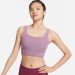 Nike Alate Ellipse Kadın Mor Bra