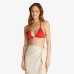 تاپ بیکینی قرمز زنانه مثلث Calvin Klein - تصویر 20