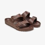 Birkenstock Arizona Çift Bantlı Erkek Kahverengi Terlik