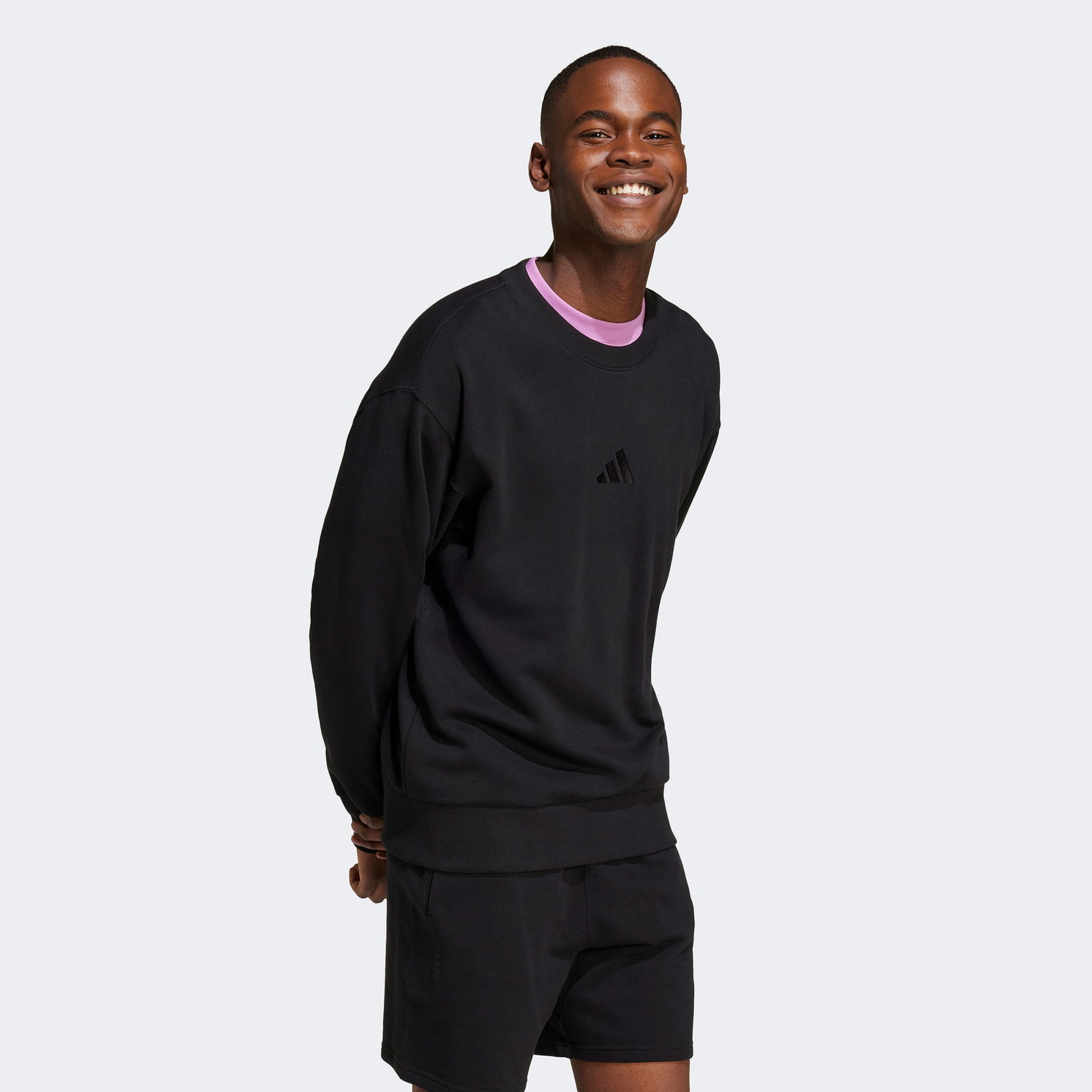 Dd53B7Cf-474C-4C9E-A062-2Aa5F6E03603_Size2000X2000_Cropcenter-1 Adidas French Terry Erkek Siyah Sweatshirt