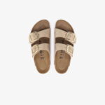 Birkenstock Arizona Big Buckle Nubuk Kadın Krem Terlik