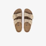 Birkenstock Arizona Big Buckle Nubuk Kadın Krem Terlik