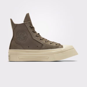 کفش کتانی سکوفش پلتفرم Deri Haki Unisex Converse Chuck 70 De Luxe مربع