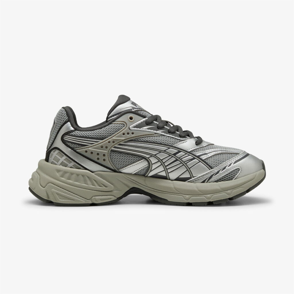 Puma Velophasis همیشه روی کفش های کتانی خاکستری مردانه