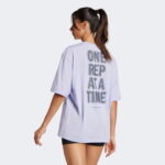 adidas Climacool Training Graphic Kadın Mor T-Shirt