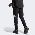 adidas Essentials French Terry Tapered Cuff Logo Erkek Siyah Günlük Eşofman Altı
