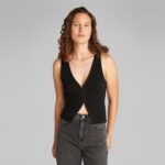 تی شرت بدون آستین مشکی ژاکت زنانه Calvin Klein - تصویر 18