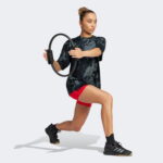 adidas Climacool Club 24/7 Graphic Kadın Mavi Antrenman T-Shirt