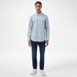 Calvin Klein Oxford Classic Erkek Gri Gömlek