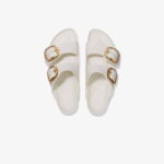 Birkenstock Arizona Eva Big Buckle Kadın Krem Terlik