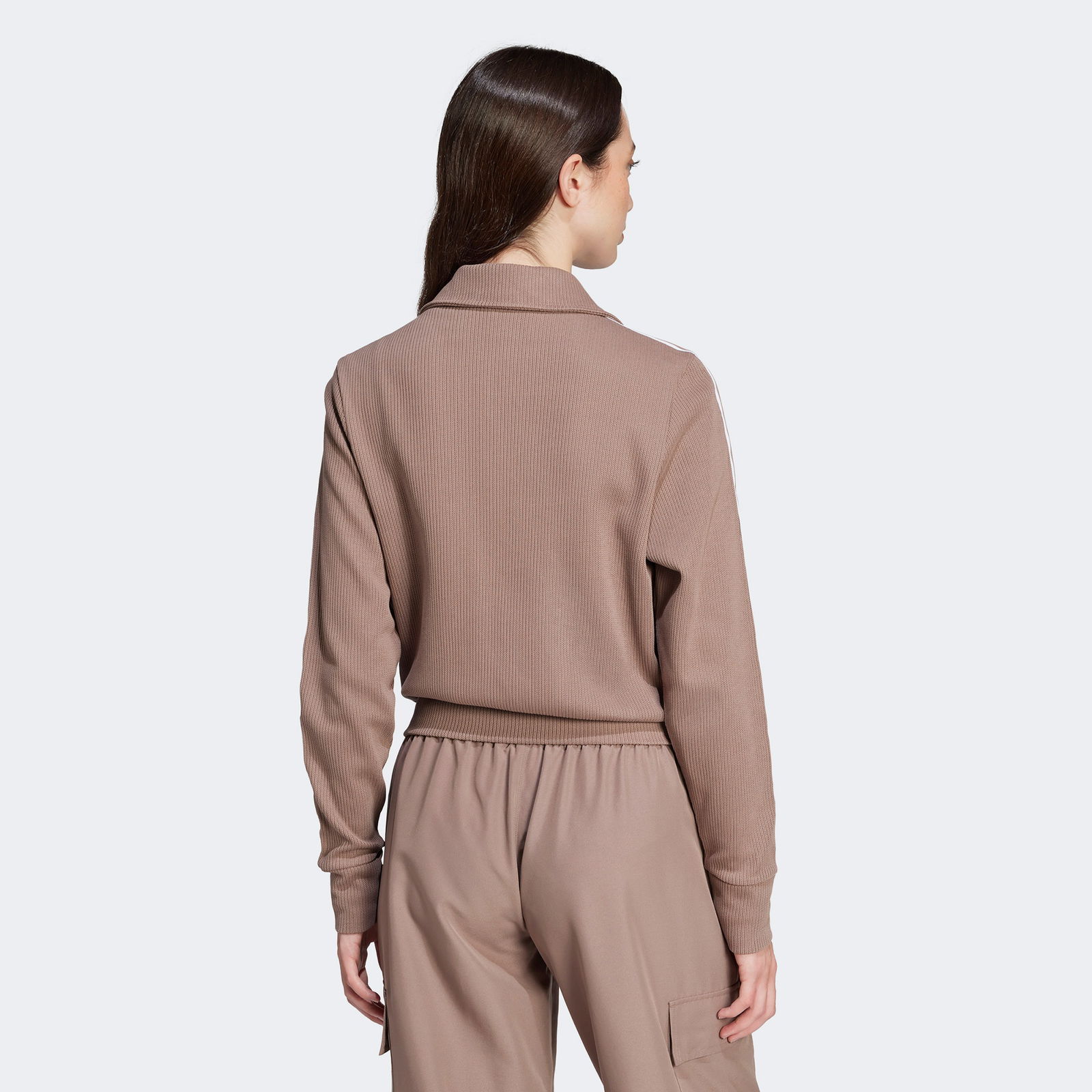 F569A829-0Af6-404D-Bd61-09Cdd9D28779_Size2000X2000_Cropcenter Adidas Knitted Top Kadın Kahverengi Eşofman Üstü