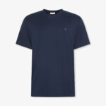 Calvin Klein Supima Chest Crewneck Erkek Mavi T-Shirt