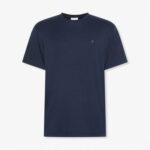 Calvin Klein Supima Chest Crewneck Erkek Mavi T-Shirt