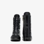 Converse Chuck 70 Plus XHi Unisex Siyah Deri Platform Sneaker