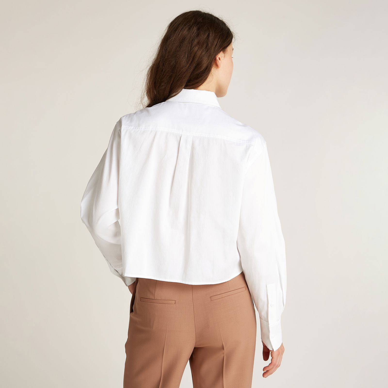 Fb914Af3-767E-4537-A143-12A92D41Ef93_Size2000X2000_Cropcenter Calvin Klein Soft Cotton Modern Kadın Beyaz Gömlek