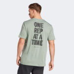 adidas Climacool One Rep At A Time Graphic Erkek Yeşil Antrenman T-Shirt