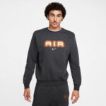 Nike Air Crew Fleece Erkek Gri Sweatshirt