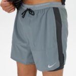 Nike Dri-FIT Stride 13 cm Hybrid Erkek Gri Şort