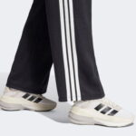 adidas Essentials 3 Stripes Open Hem French Terry Kadın Siyah Eşofman Altı