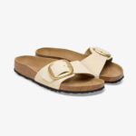 Birkenstock Madrid Big Buckle Nu Kadın Ekru Terlik