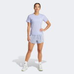 adidas Own the Run 3 Stripes Kadın Gri Şort