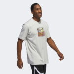 adidas Lil Stripe Comic Graphic Erkek Gri T-Shirt