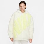 Nike Sportswear Sherpa Kadın Beyaz Ceket