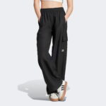 adidas Essentials Woven Kadın Kargo Siyah Eşofman Altı