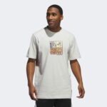 adidas Lil Stripe Comic Graphic Erkek Gri T-Shirt