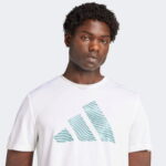 adidas Adi365 Running Essentials Brand Love Erkek Beyaz Koşu T-Shirt