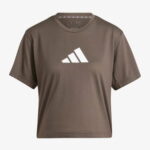 adidas Performance Big Logo Kadın Gri Antrenman T-Shirt