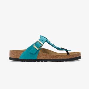 Birkenstock Gizeh Leoi Braided Kadın Mavi Terlik