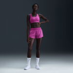 Nike Swoosh Medium Support Kadın Mor Bra