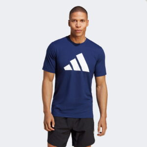 adidas Training Essentials Feelready Logo Training Erkek Mavi Antrenman T-Shirt
