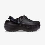Crocs Classic Platform Lined Clog Noir Kadın Siyah Terlik