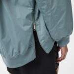 Calvin Klein Long Bomber Kadın Mavi Ceket