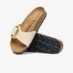 Birkenstock Madrid Big Buckle Nu Kadın Ekru Terlik