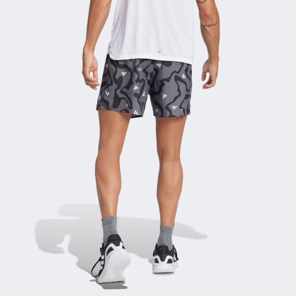 Adidas Run It Koşu Brand Love Erkek Siyah Koşu Şortu
