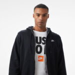 Nike Club Fleece Erkek Siyah Eşofman Üstü