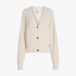 Calvin Klein Mouline Relaxed Kadın Krem Triko