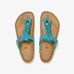 Birkenstock Gizeh Leoi Braided Kadın Mavi Terlik