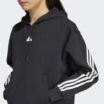 adidas Future Icons 3-Stripes Kadın Siyah Günlük Sweatshirt
