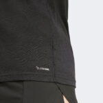 adidas Ultimate Metallic Graphic Erkek Siyah Koşu T-Shirt