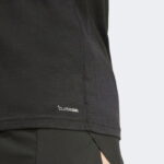 adidas Ultimate Metallic Graphic Erkek Siyah Koşu T-Shirt