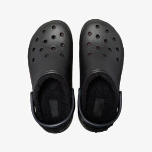 Crocs Classic Platform Lined Clog Noir Kadın Siyah Terlik