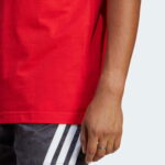 adidas Essentials Single Erkek Kırmızı Günlük T-Shirt