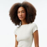 Nike Dri-Fit Zenvy Kadın Krem T-Shirt