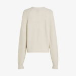 Calvin Klein Mouline Relaxed Kadın Krem Triko