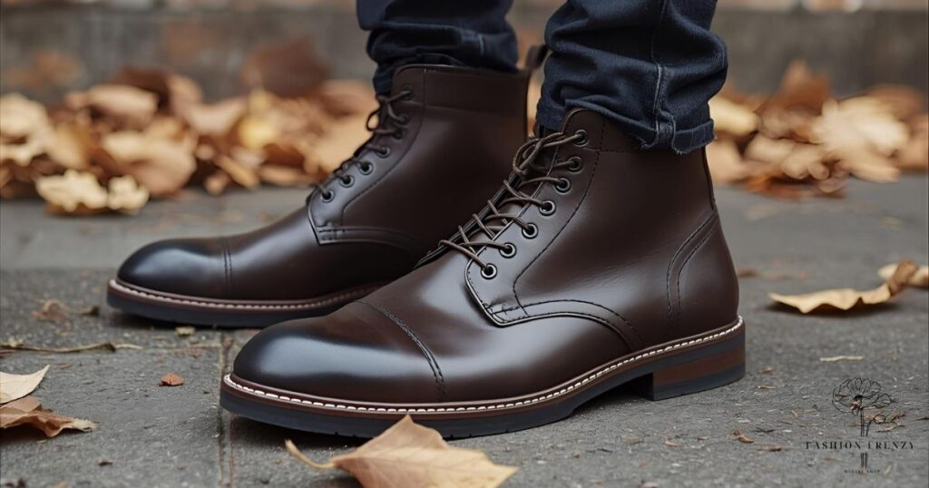 بوت چرمی مردانه