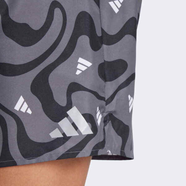 Adidas Run It Koşu Brand Love Erkek Siyah Koşu Şortu